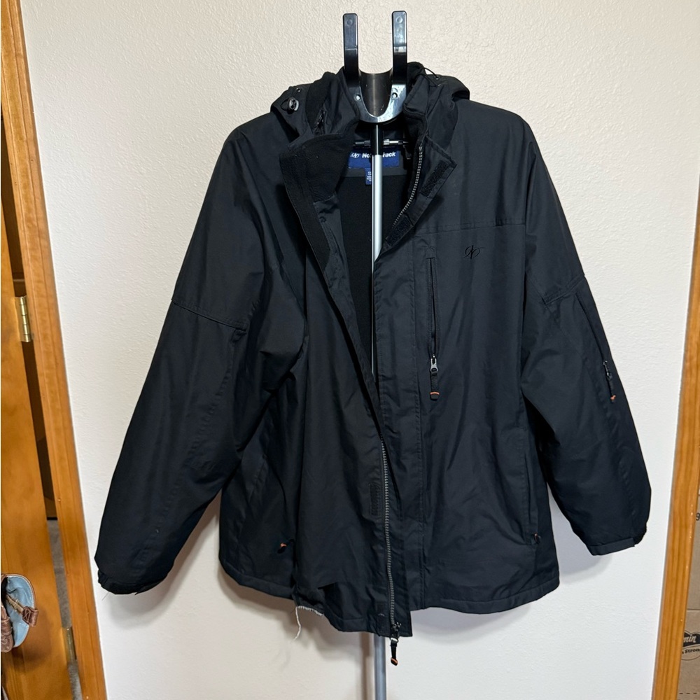 Men's Black Waterproof‎ Raincoat